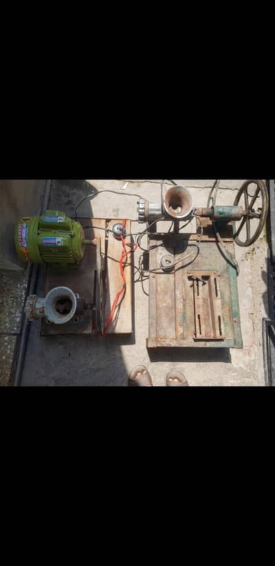 Heavy Duty Meat Grinder with Motor + Extra Grinder Without Motor