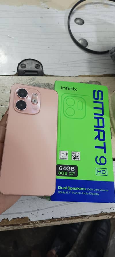 Infinix Smart 9 Ram:4+4 Memory 64 bahut hi acchi mobile hai