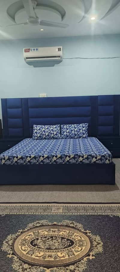 Wooden Furniture including Double bed, two sofas, Console table etc.