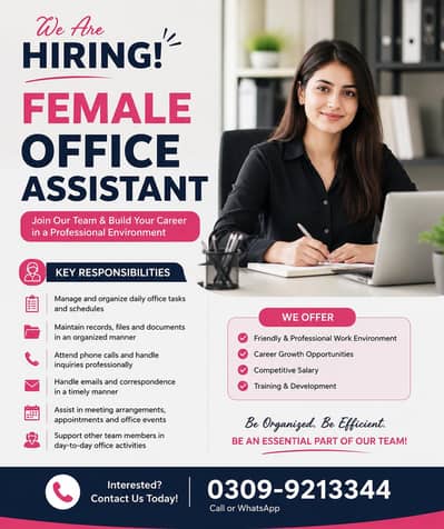 Female Office ASSISTANT