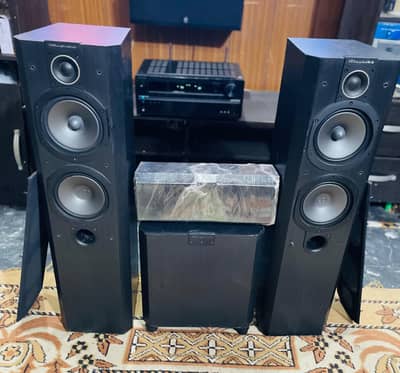 wharfedal vardus vr300  tower center subwoofer