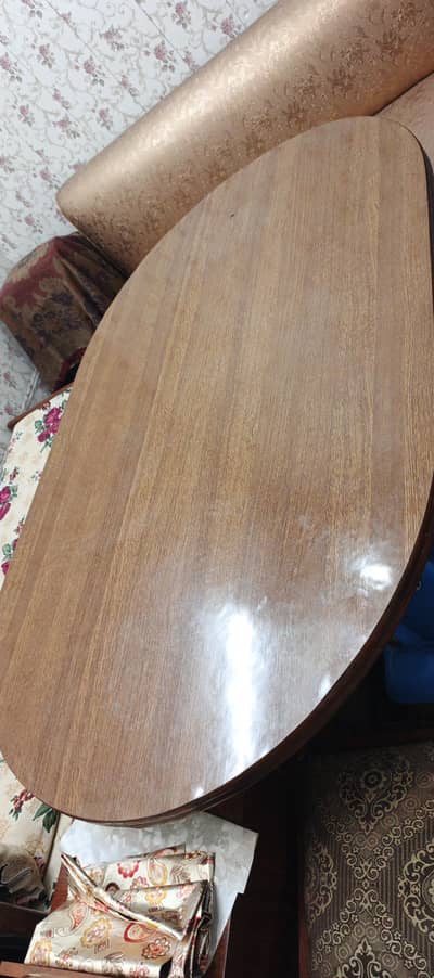 pure wood Dinning table and 6 chairs