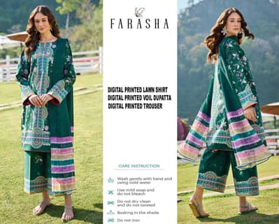ladies causal dress 3 PC lawn article order now!
