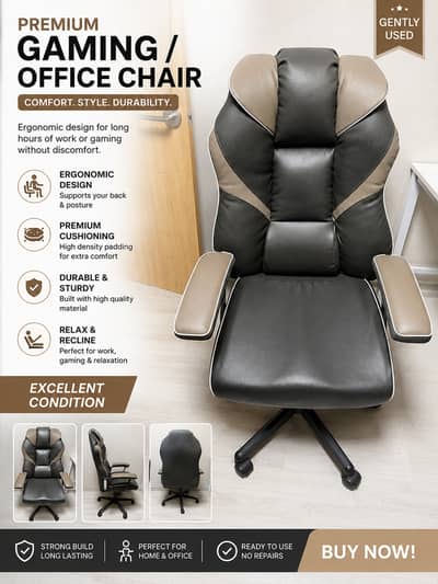 Premium Executive Office Chair – Excellent Condition – Barely Used