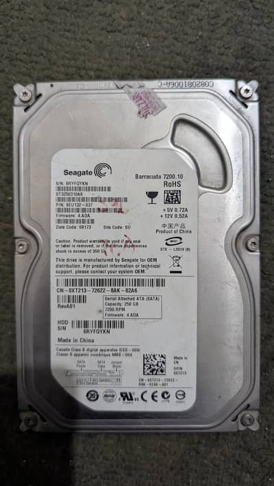 Seagate Barracuda HDD - 250 GB