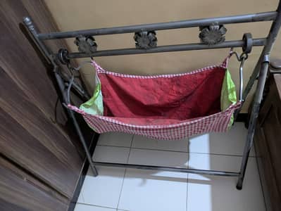 Baby Foldable Cradle Swing Iron Material