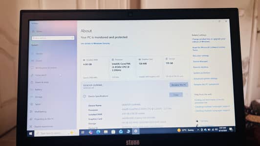 Stone laptop i3 8th generation 4gb 128gb ssd