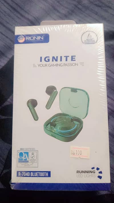Ronin Ignite earbuds .       model # R-7040
