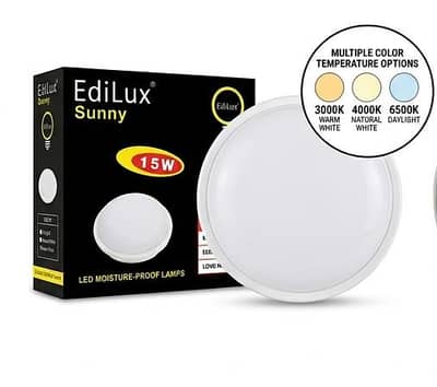 15 watt Moisture proof Round Led Ceiling light - Water proof surface
