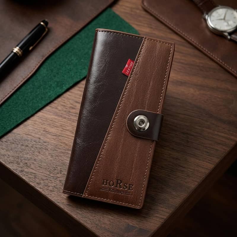 Premium Long Leather Wallets. 13
