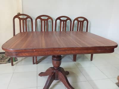 Wooden dining table
