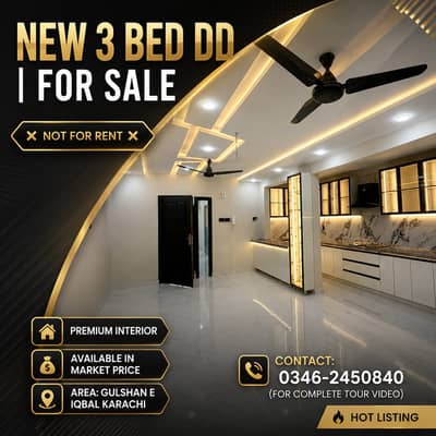Brand New 3 Bed DD | For Sale | Contact 03462450840