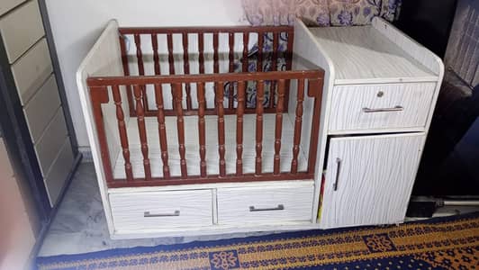 Baby cot available for Sale condition 8.5/10
