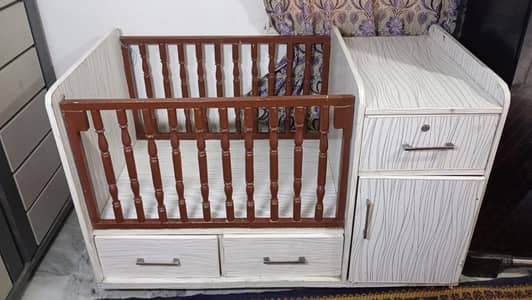 Baby cot available for Sale condition 8.5/10