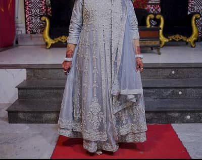 Front Open Double Bridal Maxi