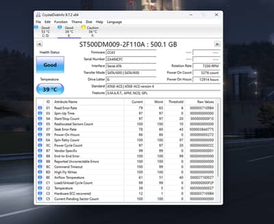 Seagate 500GB HDD