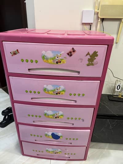 Tinnies kids wardrobe 5 drawer