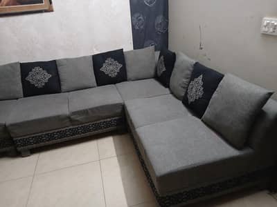 7 seater L shaped sofa