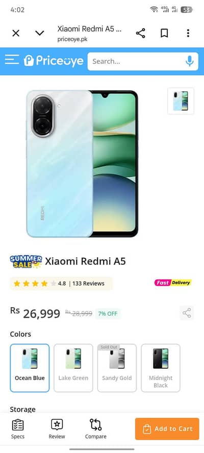 Redmi A5 new box sa open Howa ha sim nai Dali AK din Howa ha Liya ha
