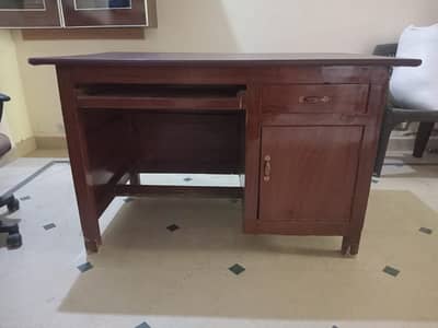 Wooden Office Desk / Computer & StudyTable with Drawer & Cabinet