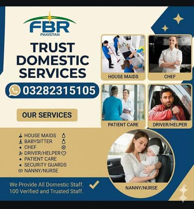 MAID/NANNIES/COOK/PATIENT ATTENDANT/DRIVER ALL KINDS OF DOMESTIC STAFF
