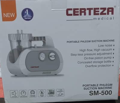 Portable Phlegm Suction Machine "CERTEZA SM-500" price 9000