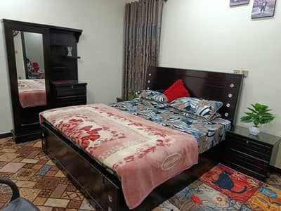 king size bed, side tables , dressing, spring matras.