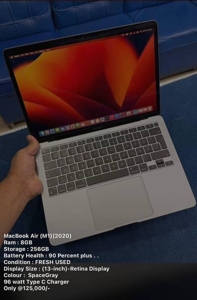 Apple MacBook ( M1 Air ) ( 8gb / 256gb )