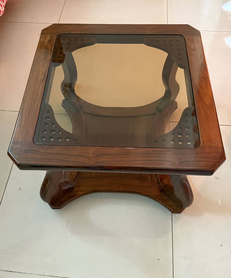 Centre Table Set - Solid sheesham wood 1