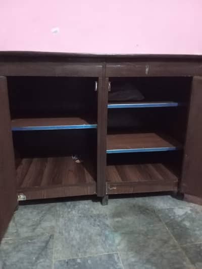 Iron table cum cloth cabinet
