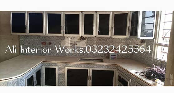Kitchen Cabinets Aluminium glass Interior Works