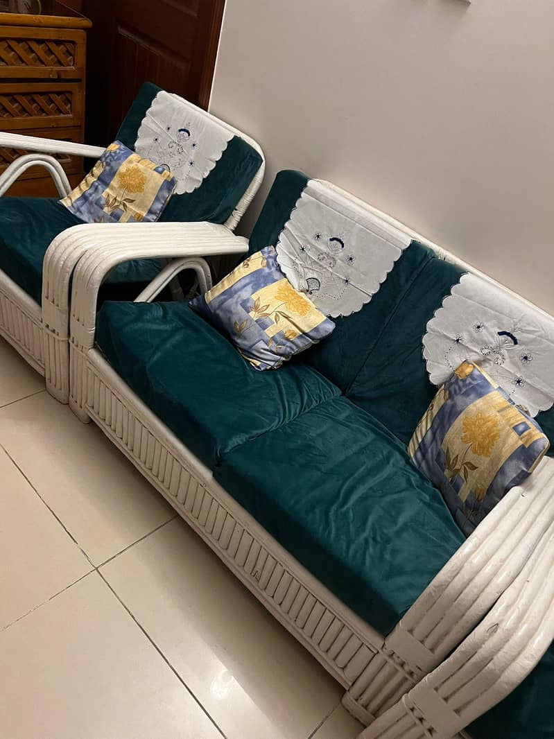 Cane Sofa Set 0