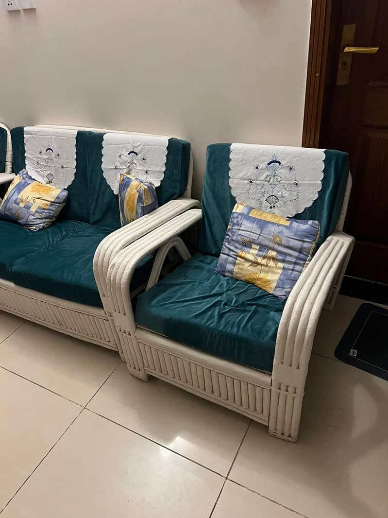 Cane Sofa Set 3