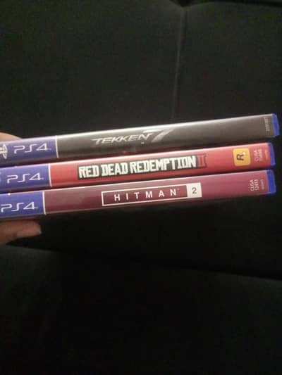 PS4 games for sale. ( Rdr2 , Hitman 2 , tekken7)