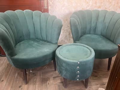 2 set of velvet chairs 35k each set