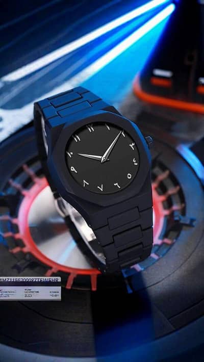 "⌚ Men’s Black Aviator Watch – quartz precision, waterproof