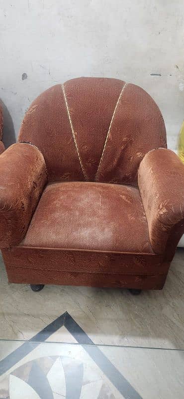 Pure Wood Complete Sofa Set . Contact serious buyers only.