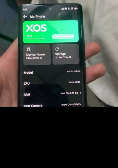  Infinix Zero 40 (8GB/256GB) – Like New Condition