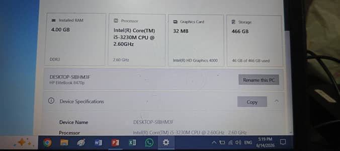 HP Elite Book 8470