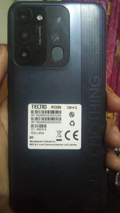 tacno spark 8ç kg5k  4+3 PTA Approved