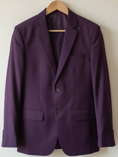 Purple Western Suit — Custom Tailored — Like New — Islamabad