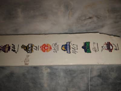 signed bat from 6 best players of Pakistan