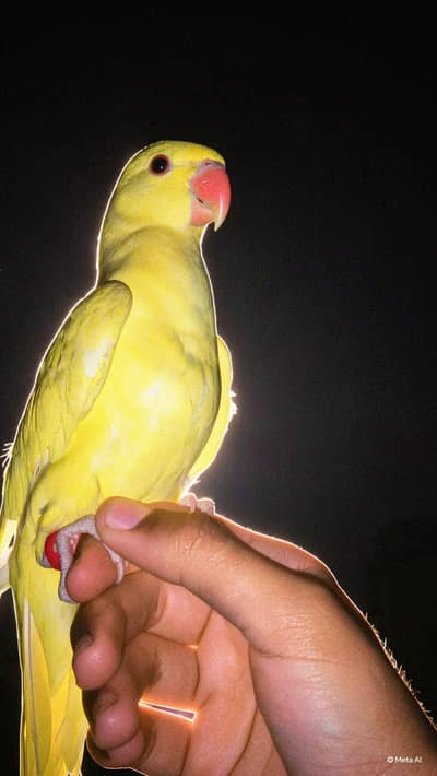yellow ringneck parrot 