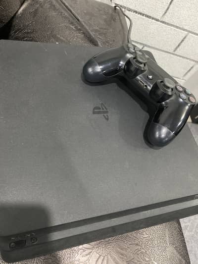 PS4 Slim with controller