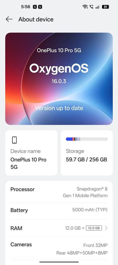 One Plus 10 Pro 5G