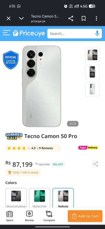 tecno camon 50 pro