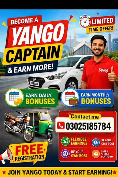 Yango work Available