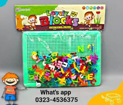kids Educational Alphabet Blocks Board | What's App 0323-4536375