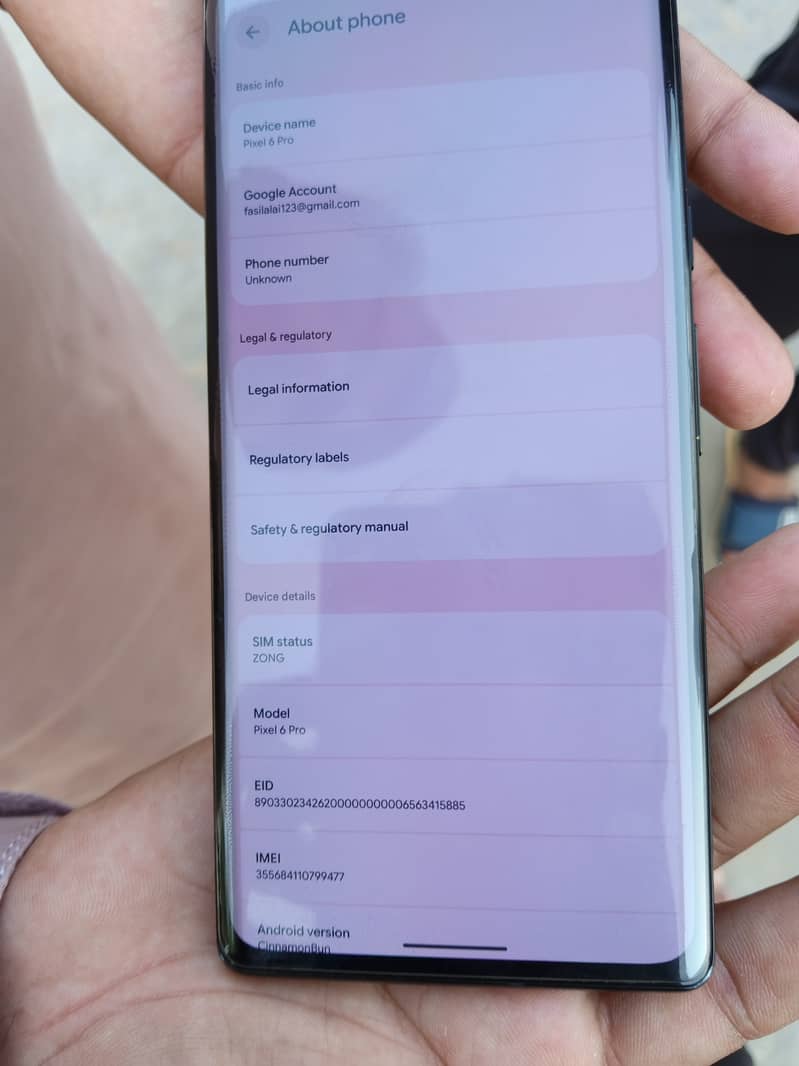 Google pixel 6pro 2