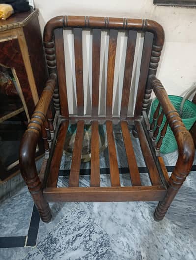 3 seater sofa and 1 + 1 seater sofa set  wooden